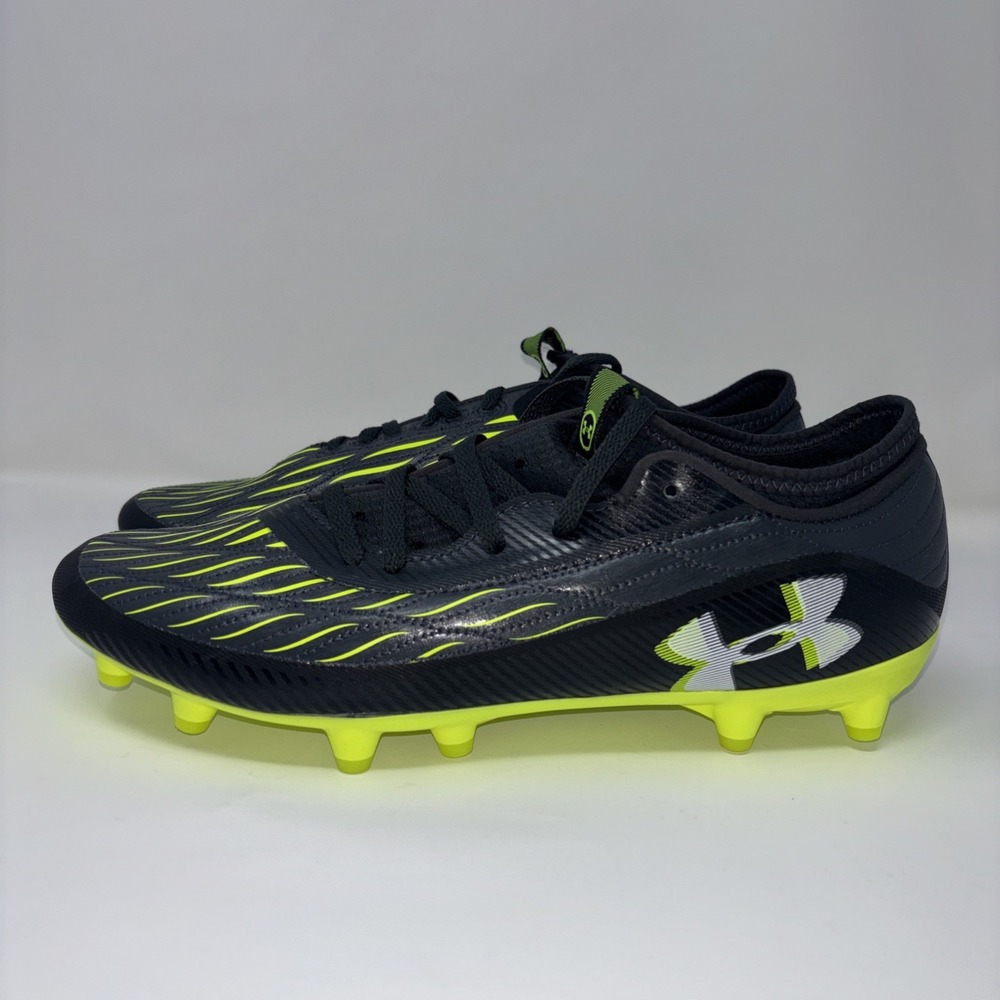Under Armour Magnetico Select 4 FG Cleats Men Sz9, Black Yellow Molded
